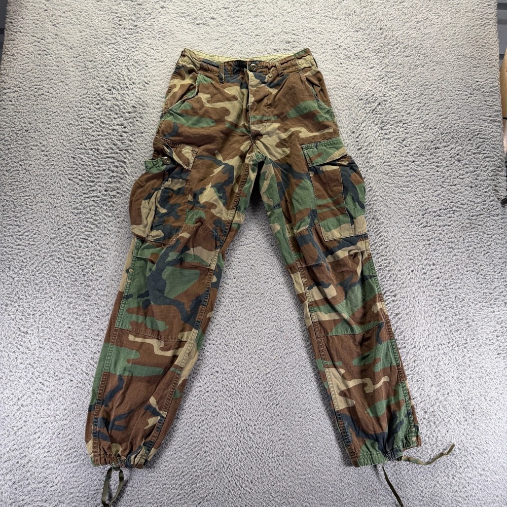 US‎ Army Pant Mens XS Brown Camouflage Cargo Straight Military Utility Workwear